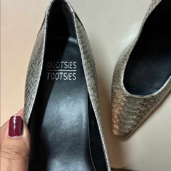 Gold Snakeskin Heels - Picture 10 of 12